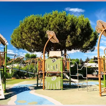 Les Sables Du Midi, Agreable Mobilhome 6 Personnes Campingplads